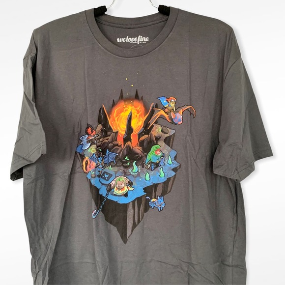 Dota 2 'Dire Ancient' Gaming Graphic T-Shirt in Gray Size XL - Picture 2 of 6
